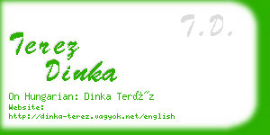 terez dinka business card